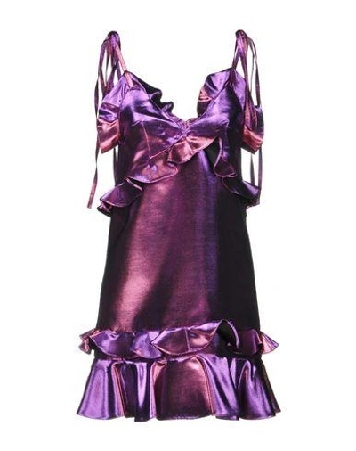 Shop Kenzo Short Dress In Purple
