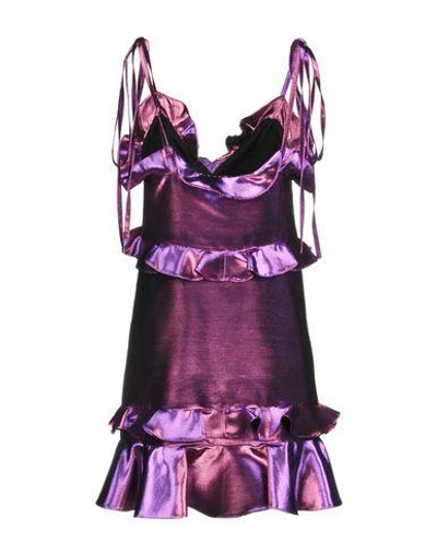 Shop Kenzo Short Dress In Purple