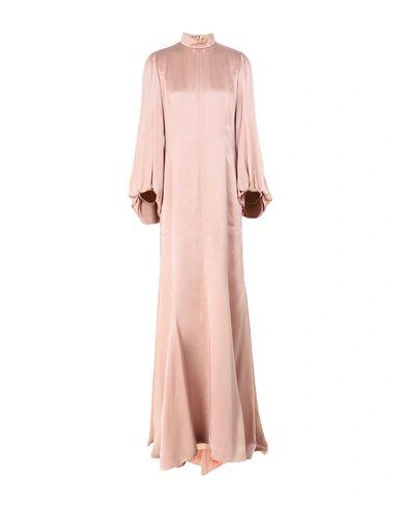 Shop Andrew Gn Long Dresses In Pink