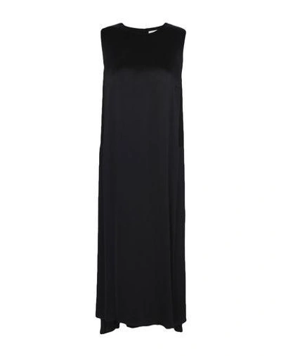 Shop Atea Oceanie 3/4 Length Dresses In Black