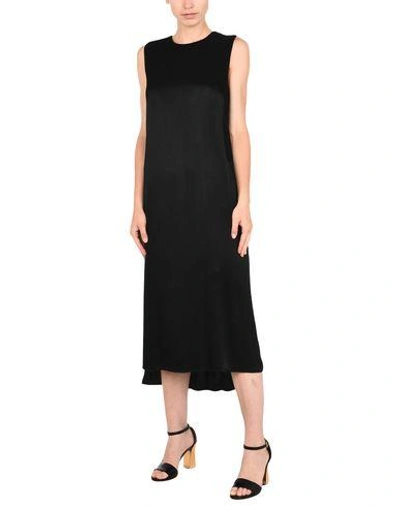 Shop Atea Oceanie 3/4 Length Dresses In Black