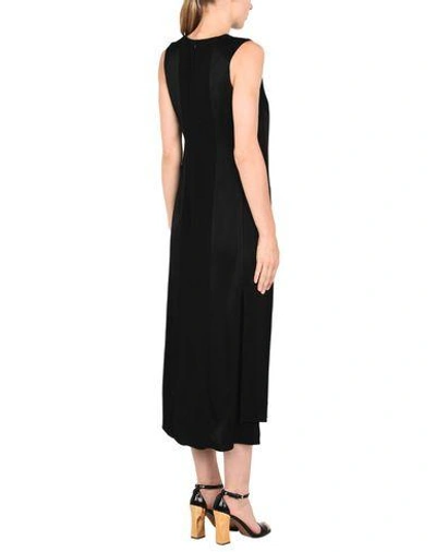 Shop Atea Oceanie 3/4 Length Dresses In Black