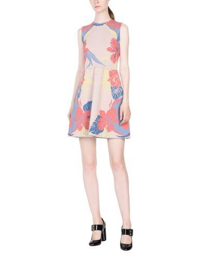 Shop Valentino Short Dress In Pale Pink