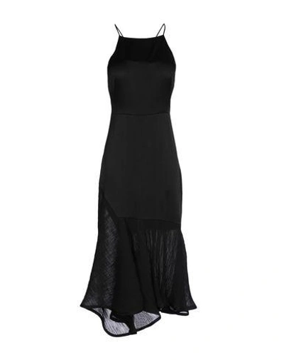 Shop Jason Wu Midi Dress In Black