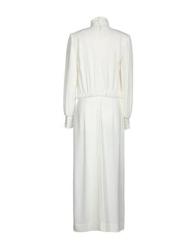 Shop Alessandra Rich Midi Dress In White