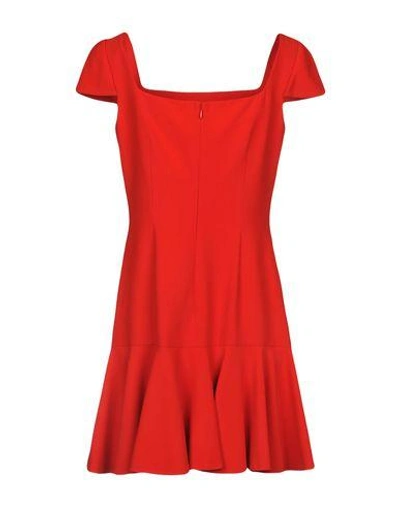 Shop Alexander Mcqueen Short Dresses In Red