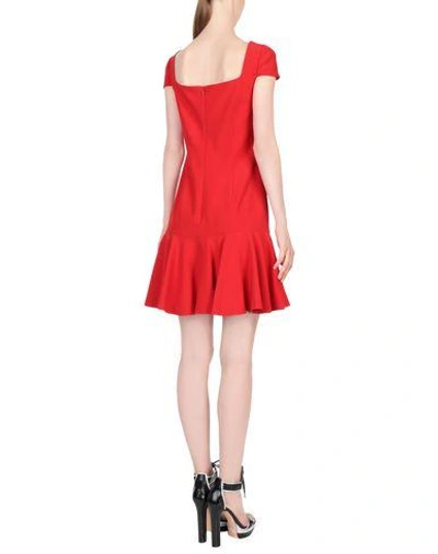 Shop Alexander Mcqueen Short Dresses In Red