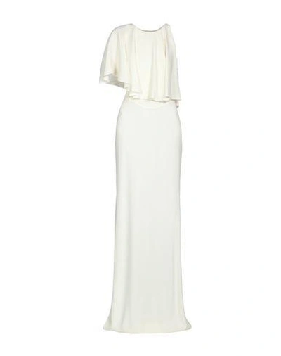 Shop Antonio Berardi Long Dress In Ivory