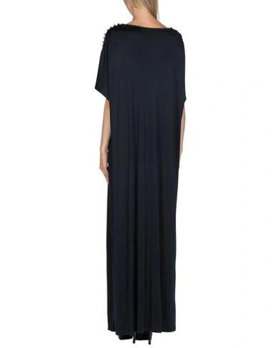Shop Vanessa Seward Long Dress In Dark Blue
