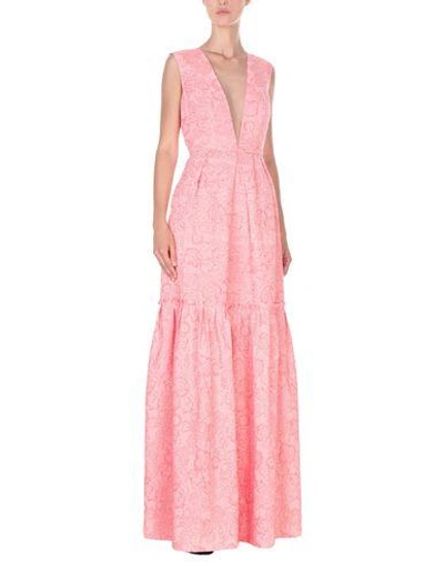 Shop Erdem Long Dresses In Pink