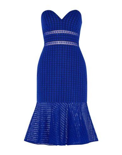 Shop Self-portrait Knee-length Dress In Blue