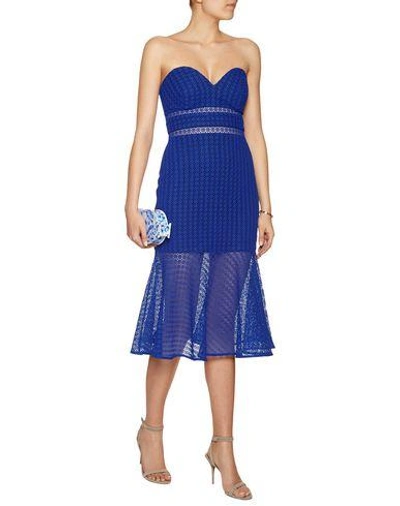 Shop Self-portrait Knee-length Dress In Blue