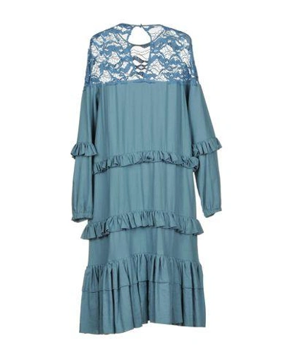 Shop Soho De Luxe Knee-length Dress In Slate Blue