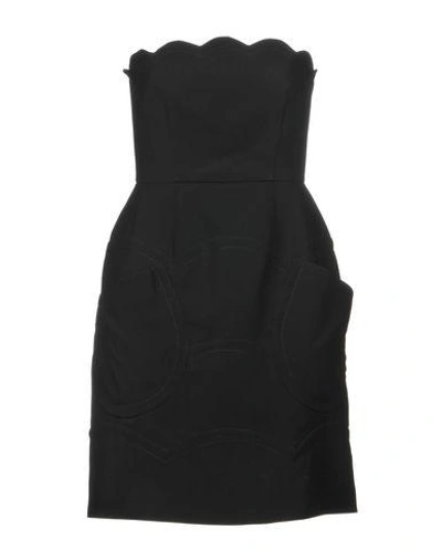 Shop Miu Miu Short Dress In Black