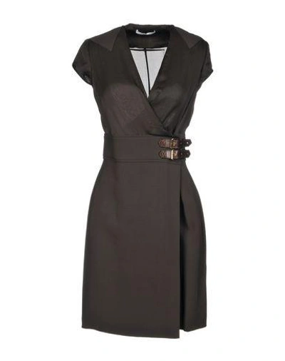 Shop Givenchy Short Dress In Dark Brown