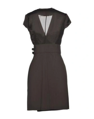 Shop Givenchy Short Dress In Dark Brown