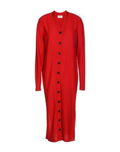 Shop Lemaire Midi Dress In Red