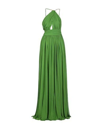 Shop Michael Kors Long Dresses In Acid Green