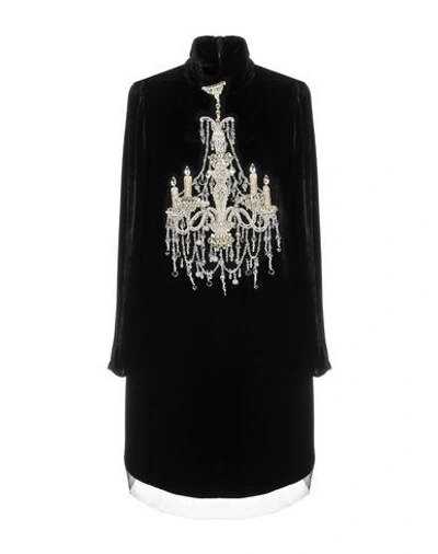 Shop Dolce & Gabbana Short Dress In Black