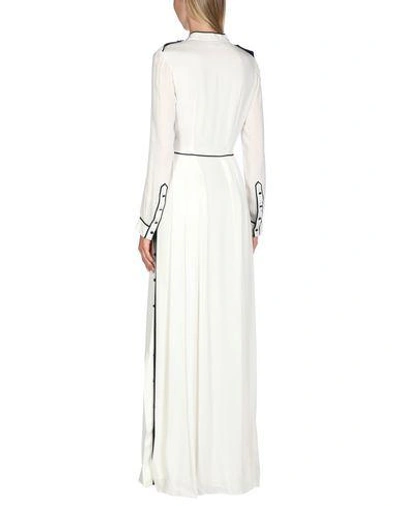 Shop Gabriela Hearst Long Dress In Ivory