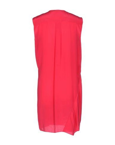 Shop Vionnet Short Dress In Fuchsia