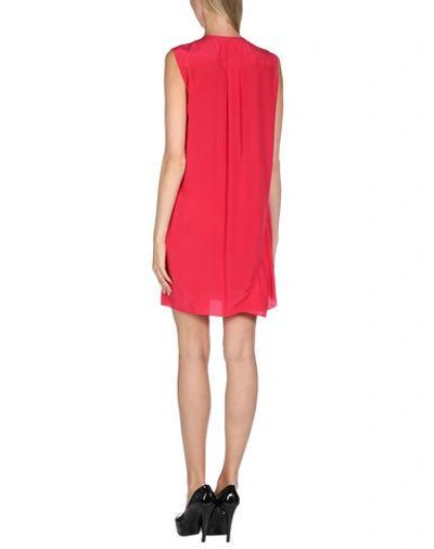 Shop Vionnet Short Dress In Fuchsia