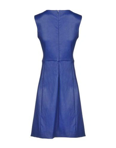 Shop Prada Short Dress In Blue