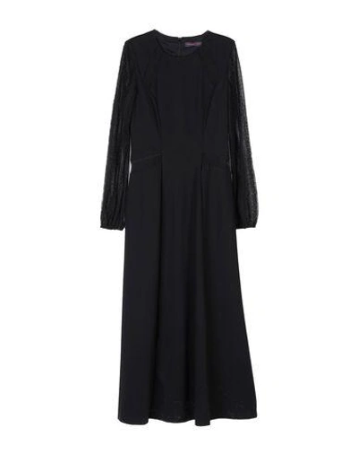 Shop Trussardi Jeans Long Dress In Black