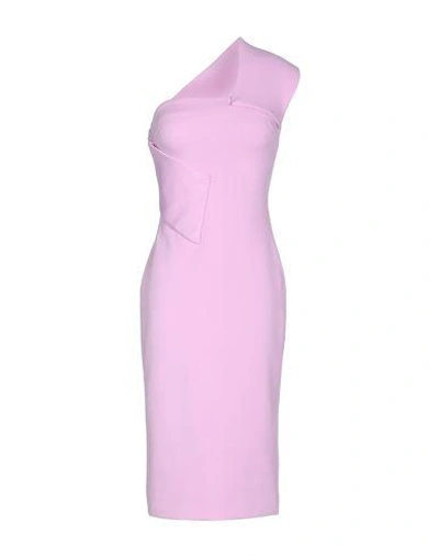 Shop Cushnie Et Ochs Knee-length Dress In Lilac