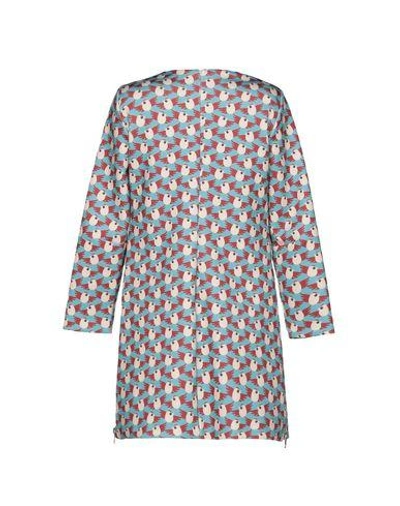Shop Au Jour Le Jour Woman Mini Dress Sky Blue Size 6 Polyester, Elastane