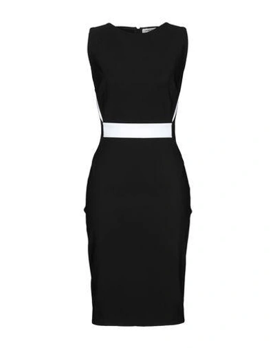 Shop Mugler Knee-length Dresses In Black