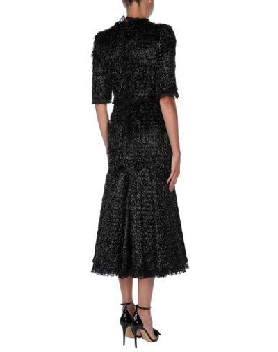 Shop Dolce & Gabbana 3/4 Length Dresses In Black
