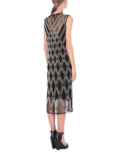 Shop Dries Van Noten 3/4 Length Dress In Black