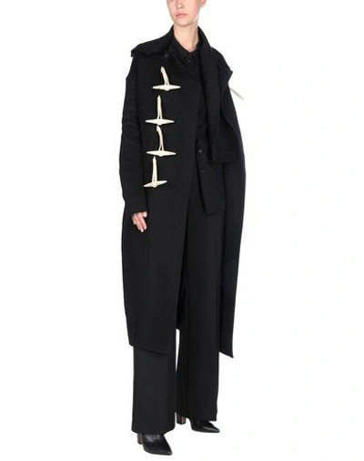 Shop Rick Owens Coat In Black