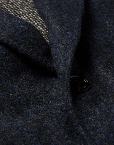 Shop Ermenegildo Zegna Coat In Dark Blue