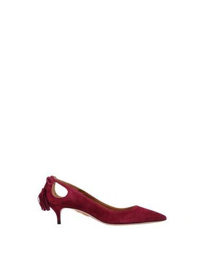 Shop Aquazzura In Garnet