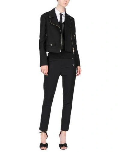 Shop Moschino Jackets In Black