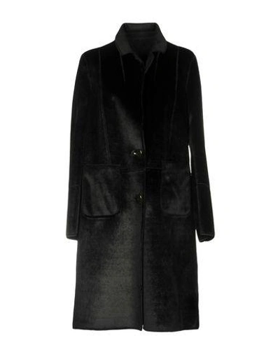 Shop Patrizia Pepe Coats In Black