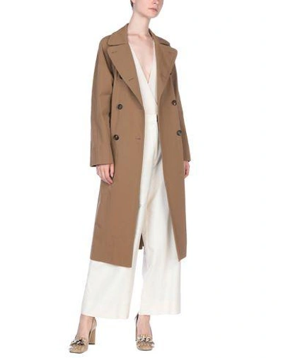 Shop Brunello Cucinelli Full-length Jacket In Khaki