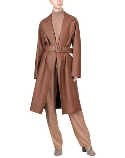 Shop Jil Sander Full-length Jacket In Brown