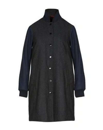 Shop Denham Coat In Steel Grey
