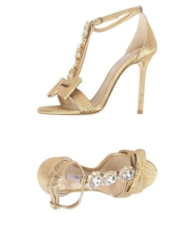 Shop Olgana Paris Sandals In Gold
