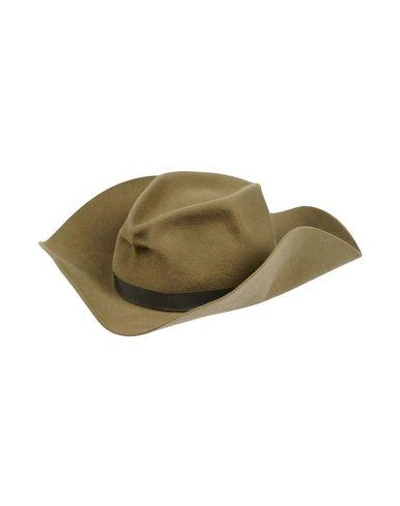 Shop Gladys Tamez Hats In Military Green