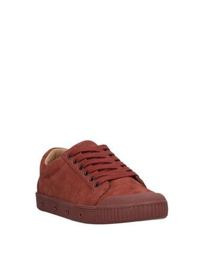 Shop Spring Court Sneakers In Brick Red