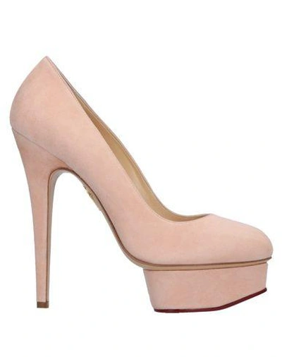 Shop Charlotte Olympia Pump In Light Pink