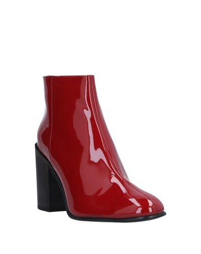 Shop Acne Studios Ankle Boot In Red