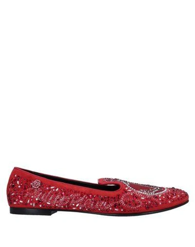 Shop Philipp Plein Loafers In Red