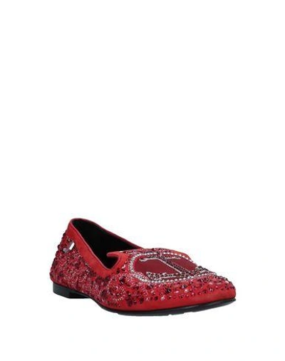 Shop Philipp Plein Loafers In Red