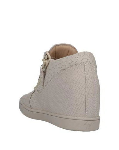 Shop Giuseppe Zanotti Sneakers In Beige