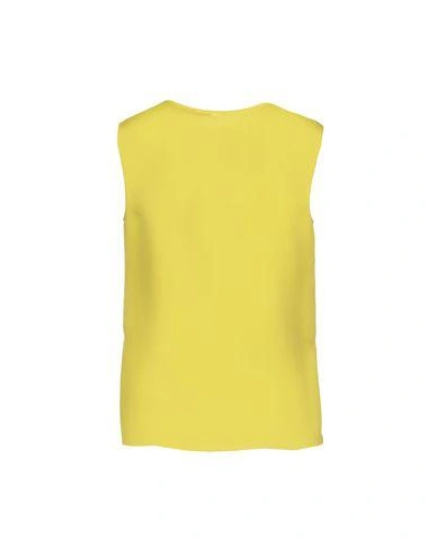 Shop Giambattista Valli Silk Top In Yellow